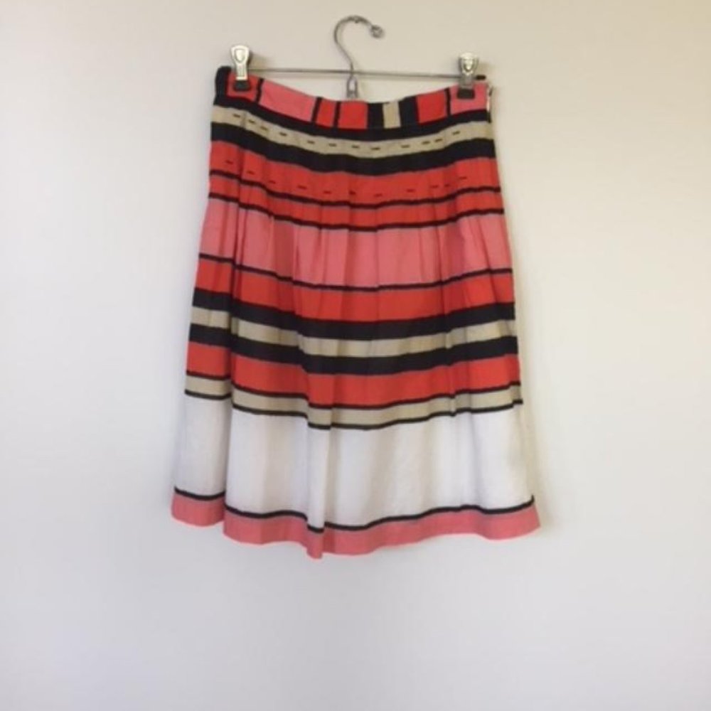 striped Anthropologie skirt, size 2, 100% cotton
